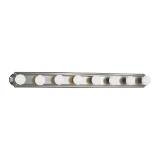 Brushed Nickel 8-Light Bath Lighting 48" W Progress Lighting P3040-09