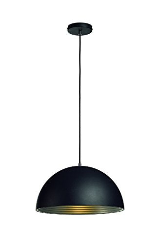 SLV Lighting Forchini M PD 2 Pendant Black with Gold Shade