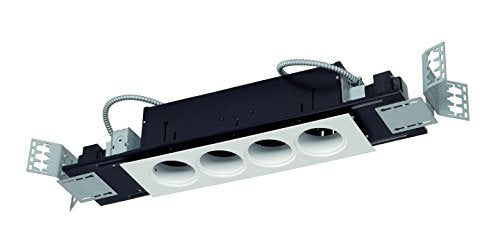 SLV Lighting 1701408U BOX4ER 4 Lamp Recessed Housing, Black and White Finish