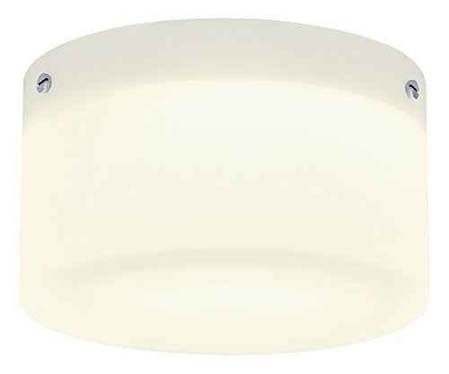 SLV Lighting Tube Flush Mount and Satin Shade