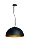 SLV Lighting Forchini M PD 1 Pendant Black with Gold Shade