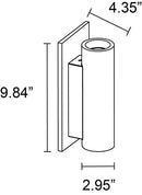 SLV Lighting 8700049U Plastra Tube 2-Light Wall Lamp