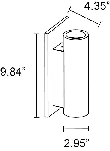 SLV Lighting 8700049U Plastra Tube 2-Light Wall Lamp