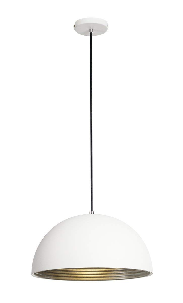 SLV Lighting Forchini M PD 2 Pendant Black with Gold Shade