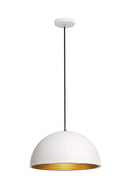 SLV Lighting Forchini M PD 2 Pendant Black with Gold Shade