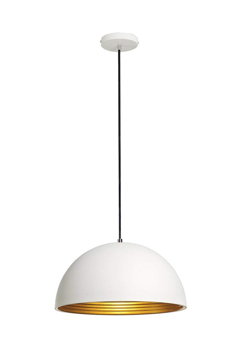 SLV Lighting Forchini M PD 2 Pendant Black with Gold Shade