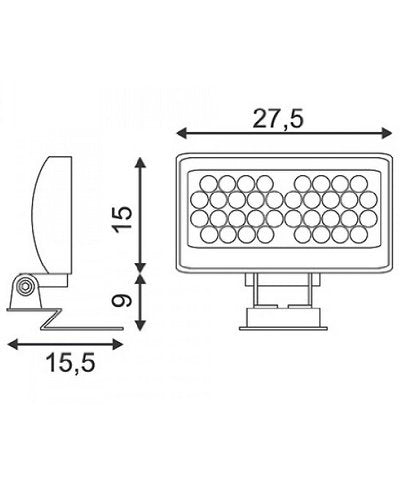 Galen LED Panel 24v, 36 LED Outdoor Luminaire