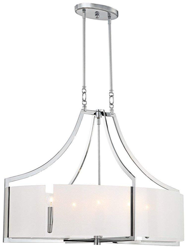 Clarte 36" Wide Iris Glass Chandelier