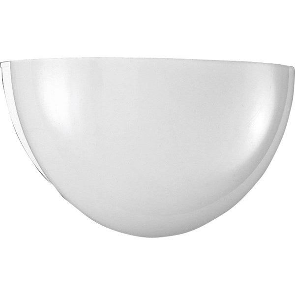 Progress Lighting P7113-30 Quartersphere with White Glass with Standard 120 Volt Normal Power Factor Ballast, White