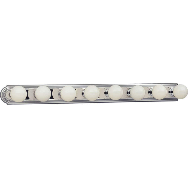 Progress Lighting P3040-15 8-Light Embossed Wall Mount Bracket Sockets Are On 6-Inch Centers and Wall Mount Only, Polished Chrome