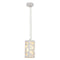 SLV Lighting 7700032U Contemporary Plastra Space PD 1-Light Pendant - Paintable White Finish