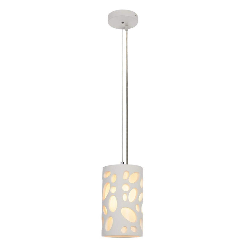 SLV Lighting 7700032U Contemporary Plastra Space PD 1-Light Pendant - Paintable White Finish