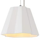 SLV Lighting 7700031U Contemporary Plastra PD-3 1-Light Pendant - White Finish