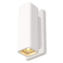 SLV Lighting 8700030U Contemporary Plastra Wl-1 2-Light Wall Lamp - White Finish