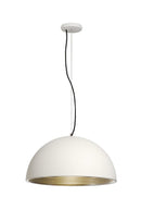 SLV Lighting Forchini M PD 1 Pendant Black with Gold Shade