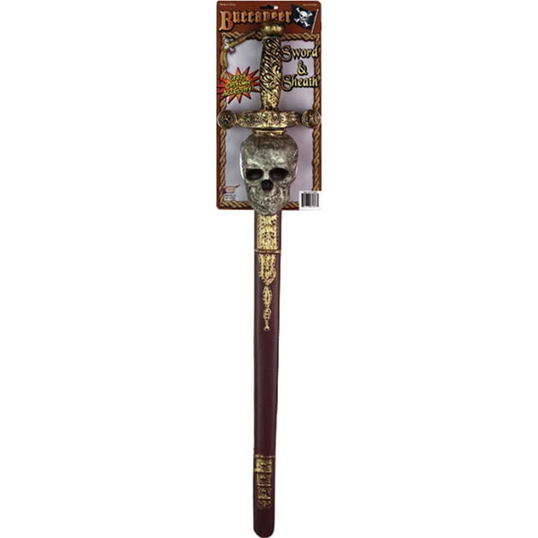 Halloween - Forum Novelties Buccaneer Sword + Sheath (skull)