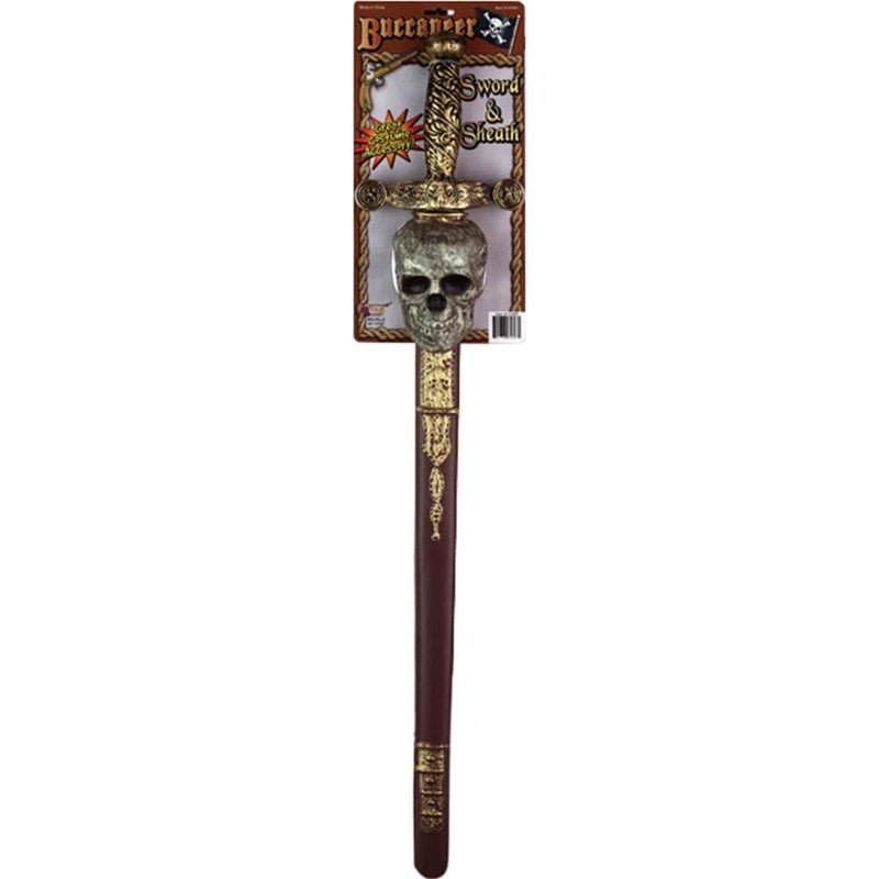 Halloween - Forum Novelties Buccaneer Sword + Sheath (skull)