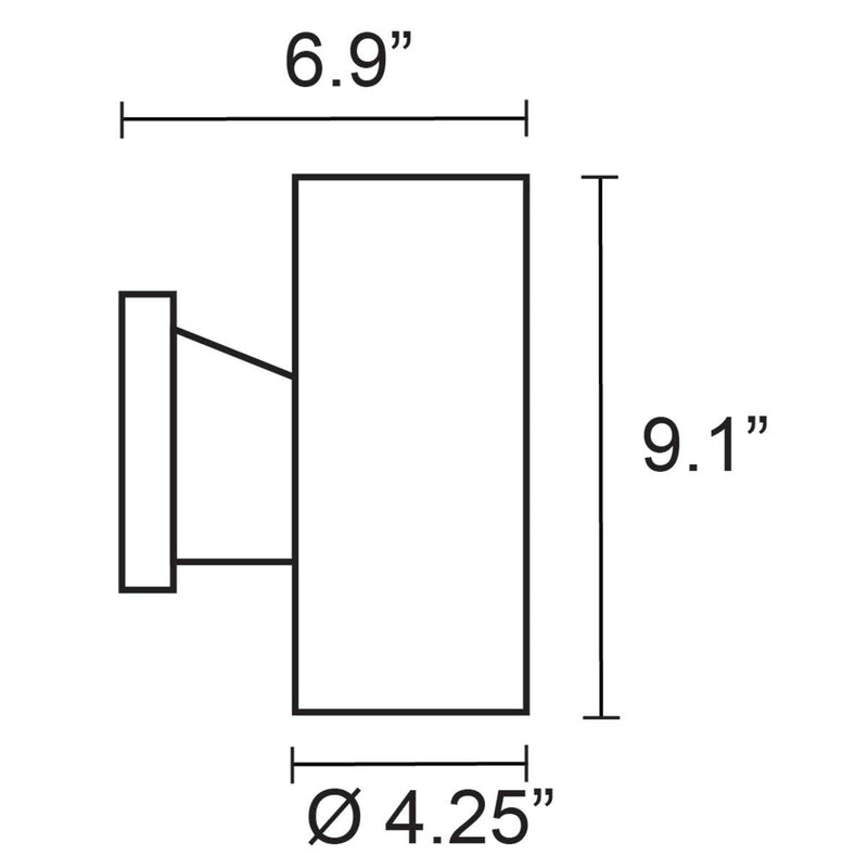 SLV Lighting 751260 Rox Outdoor Wall Light, White