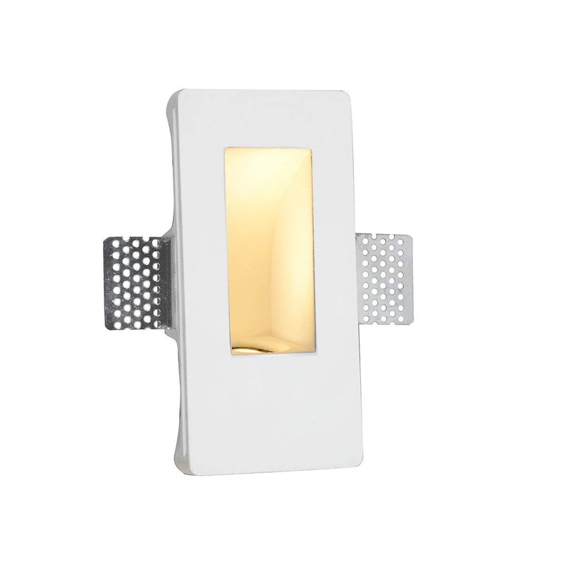 SLV Lighting 700035U Contemporary Plastra REC-Square Recessed Led Wall Lamp - White Finish