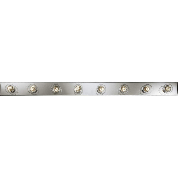 Progress Lighting P3118-15 Basic Broadway Lighting Strips That Use Fewer Lamps on 7-1/2 Inch Centers and UL Listed For Ceiling Mounting with 25 Watt Lamps, Polished Chrome