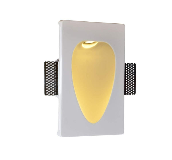 SLV Lighting 700034U Plastra Rec-Drop Recessed LED Wall Lamp