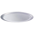 Nora Lighting NTM-31N-White Stepped Baffle with Natural Metal Ring