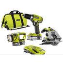 Ryobi 18V One+ Lithium-Ion Cordless Combo Kit | P846