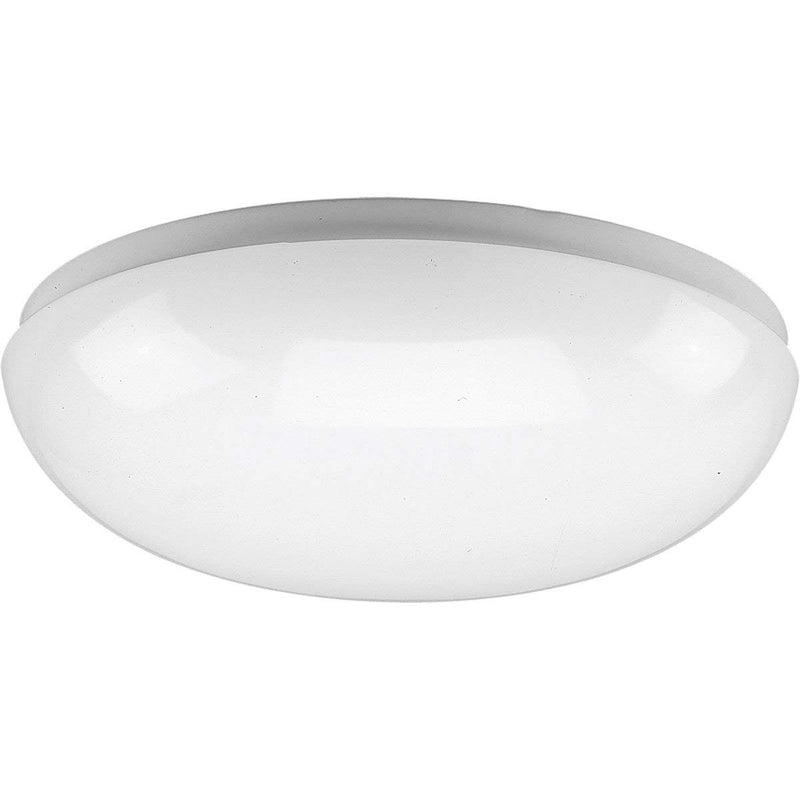 Progress Lighting P7385-30 White Contoured Acrylic Clouds with Twist On Installation For Wall Or Ceiling Mount with Standard 120 Volt Normal Power Factor Ballasts, White