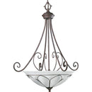 Progress Lighting P3648-33 3-Light Verona Foyer Fixture, Cobblestone