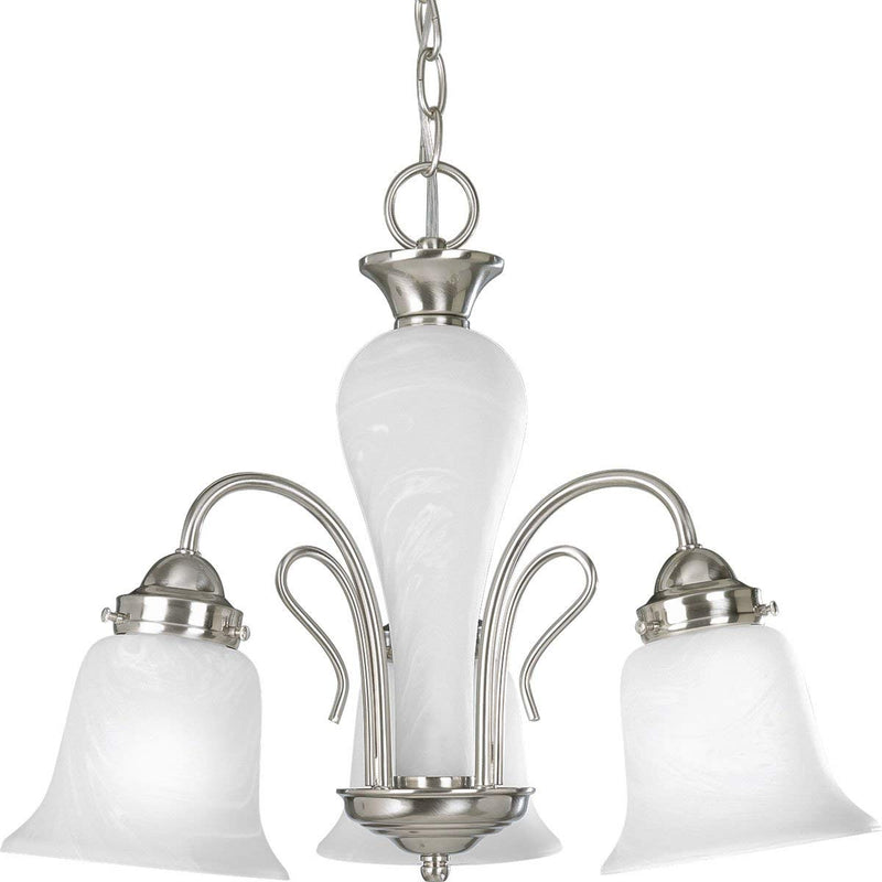 Bedford 3 Downlight Brushed Nickel Chandelier