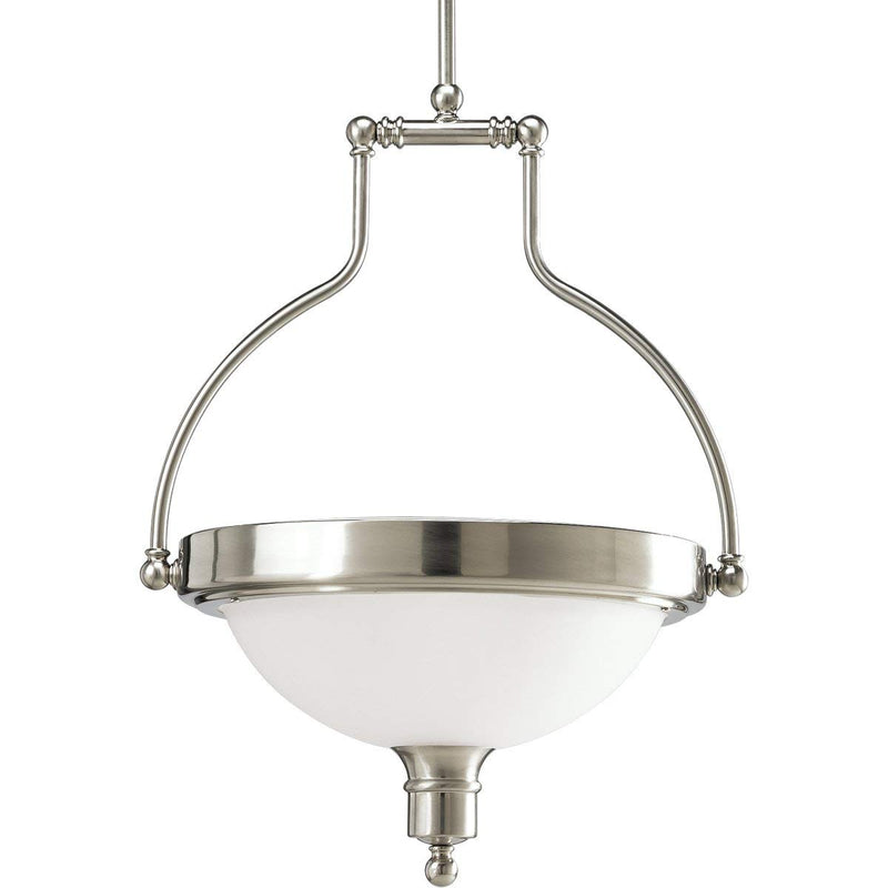 Progress Lighting One-Light Stem-Hung Reversible Inverted Pendant