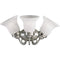 Progress Lighting P3369-09 3-Light Bath Bracket with Etched Alabaster Style Glass, Brushed Nickel