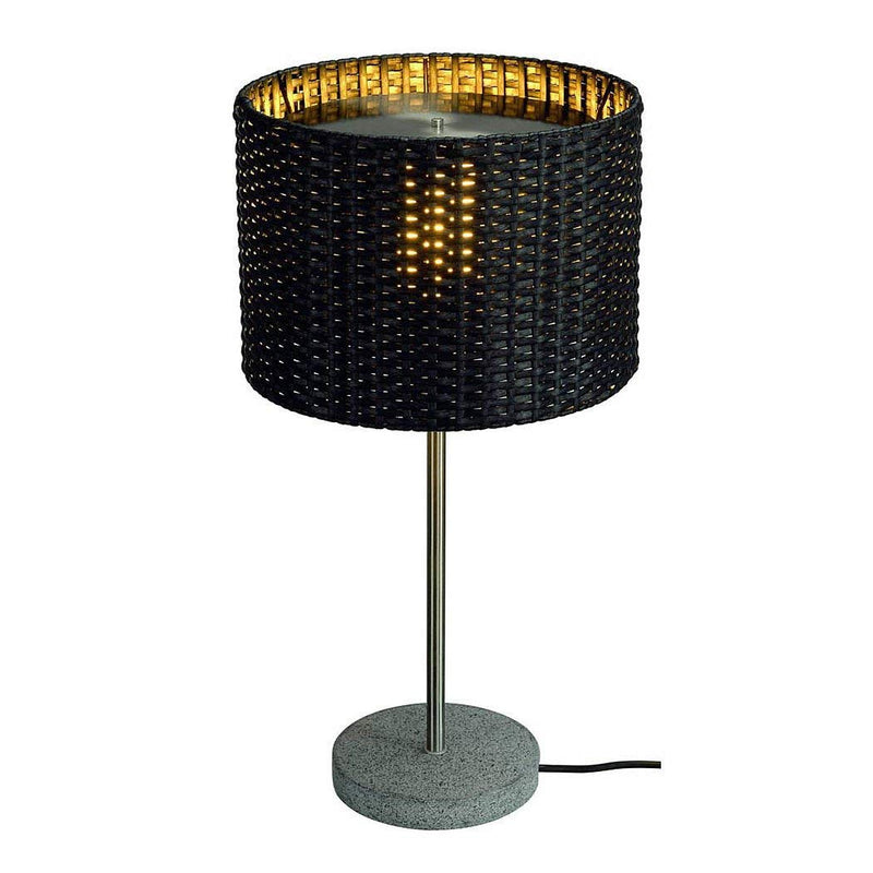 SLV Lighting 231385U Adegan Manila Outdoor Table Lamp, Stainless Steel/Anthracite