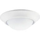 Progress Lighting P8012-30 Textured White Eclipse Trim with Satin White Glass Wet Location, Textured White