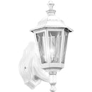 Progress P5826-30 One Light outdoor wall mount, White Finish with Clear Beveled Acrylic Glass