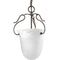 Progress Lighting P3788-33 1-Light Foyer Fixture with Etched Alabaster Glass Chain and Ceiling Mounts Both Included, Cobblestone