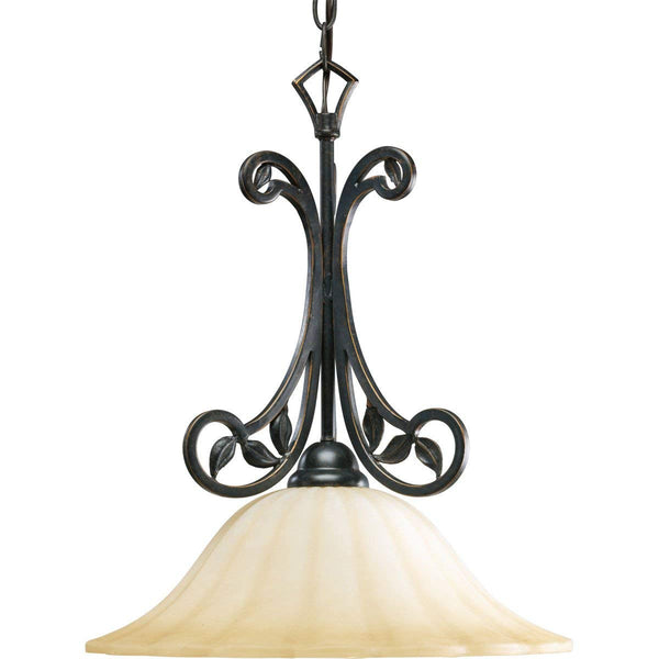 Progress Lighting P5122-84 1-Light Le Jardin Pendant, Espresso