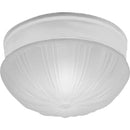 Progress Lighting P3417-30 Snap-In Fitter with Satin Etched, Fluted Glass, White