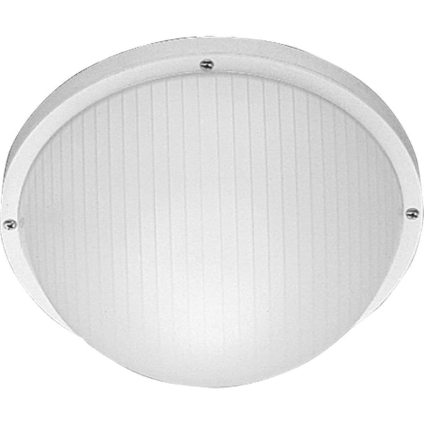 Progress Lighting P5702-30 Polycarbonate Light Mounted On Walls Or Ceilings Indoors or Outdoors with No Color Fade, White