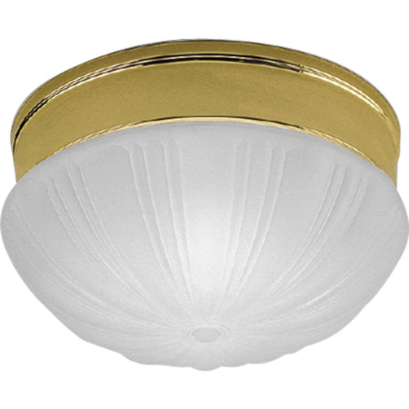 Progress Lighting P3417-10 Snap-In Fitter with Satin Etched, Fluted Glass, Polished Brass