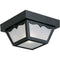 Progress Lighting P5744-31 Non-Metallic Ceiling Light with 1-Piece White Acrylic Diffuser, Black