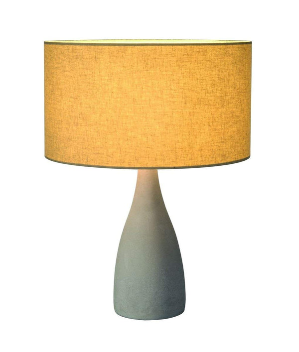 SLV Lighting 155701U Soprana Solid TL-2 Concrete Table Lamp, Gray Stone Concrete Finish