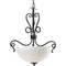 Progress Lighting P3455-80 Three-Light Hall and Foyer Fixture, Forged Black