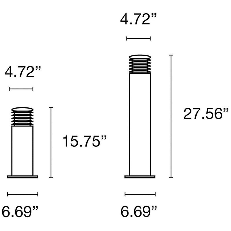 SLV Lighting Arrock Granite 40 Outdoor Bollard