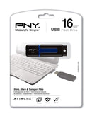 PNY Attaché 16GB USB 2.0 Flash Drive - P-FD16GATT2-GE