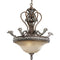 Progress Lighting P3593-55 3-Light Carmel Pendant, Tuscany Crackle