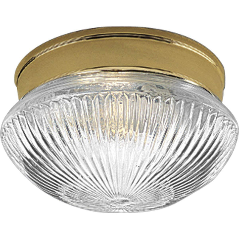 Progress Lighting P3405-10 Snap-In Fitter with Clear Prismatic Glass, Polished Brass