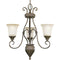 Progress Lighting P4371-87 3-Light Maison Orleans Chandelier, Fieldstone