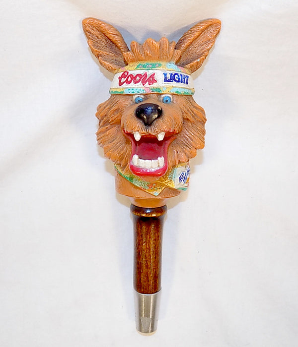 USED: Vintage RARE Coors Light BeerWolf Beer Tap.