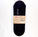 LEVI'S 168ca No Show No Slip Socks Size 8-12 Grey & Black